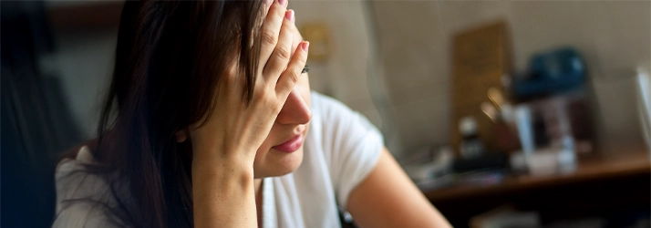 Chiropractic Calgary AB Distraught Woman Chiropractic Calgary AB Distraught Woman